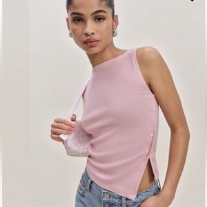 Reformation Hudson Knit Top Size Small